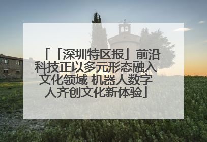 「深圳特区报」前沿科技正以多元形态融入文化领域 机器人数字人齐创文化新体验