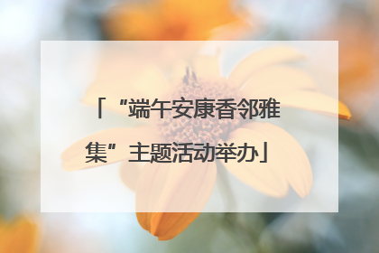 “端午安康香邻雅集”主题活动举办