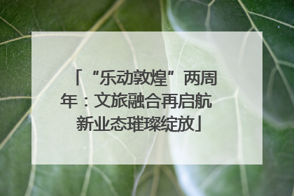 “乐动敦煌”两周年：文旅融合再启航 新业态璀璨绽放
