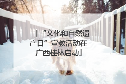 “文化和自然遗产日”宣教活动在广西桂林启动