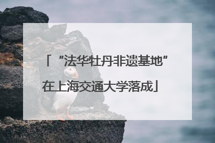 “法华牡丹非遗基地”在上海交通大学落成