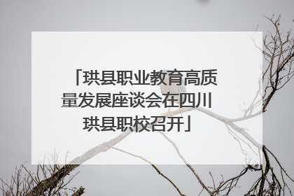 珙县职业教育高质量发展座谈会在四川珙县职校召开