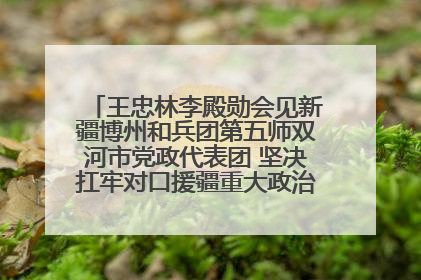 王忠林李殿勋会见新疆博州和兵团第五师双河市党政代表团 坚决扛牢对口援疆重大政治责任 推动双方实现优势互补务实合作