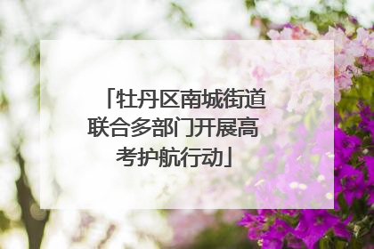 牡丹区南城街道联合多部门开展高考护航行动