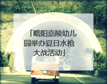 略阳嘉陵幼儿园举办夏日水枪大战活动