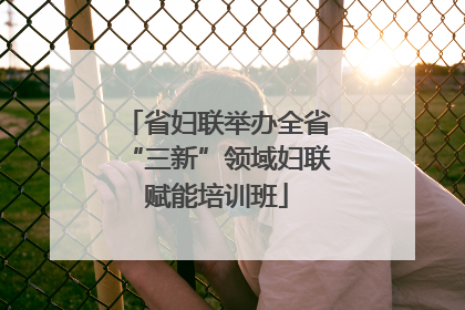 省妇联举办全省“三新”领域妇联赋能培训班