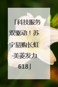 科技服务双驱动！苏宁易购长虹·美菱发力618