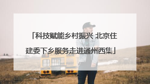 科技赋能乡村振兴 北京住建委下乡服务走进通州西集
