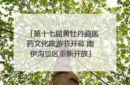 第十七届黄牡丹藏医药文化旅游节开幕 南伊沟景区重新开放