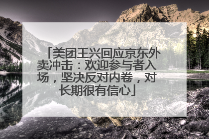 美团王兴回应京东外卖冲击：欢迎参与者入场，坚决反对内卷，对长期很有信心