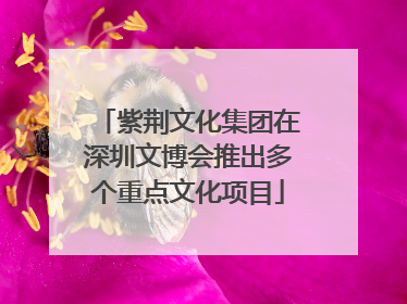 紫荆文化集团在深圳文博会推出多个重点文化项目