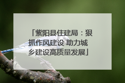 紫阳县住建局：狠抓作风建设 助力城乡建设高质量发展