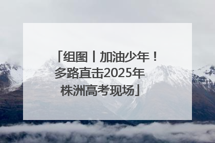 组图丨加油少年！多路直击2025年株洲高考现场