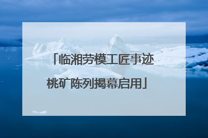 临湘劳模工匠事迹桃矿陈列揭幕启用