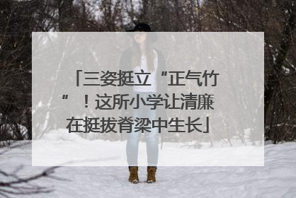 三姿挺立“正气竹”！这所小学让清廉在挺拔脊梁中生长