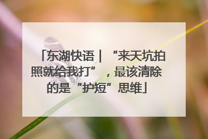 东湖快语｜“来天坑拍照就给我打”，最该清除的是“护短”思维