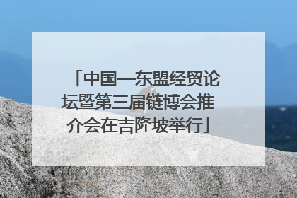中国—东盟经贸论坛暨第三届链博会推介会在吉隆坡举行
