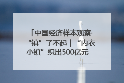 中国经济样本观察·“镇”了不起｜“内衣小镇”织出500亿元“里子产业”