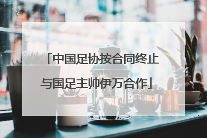 中国足协按合同终止与国足主帅伊万合作