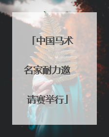 中国马术名家耐力邀请赛举行