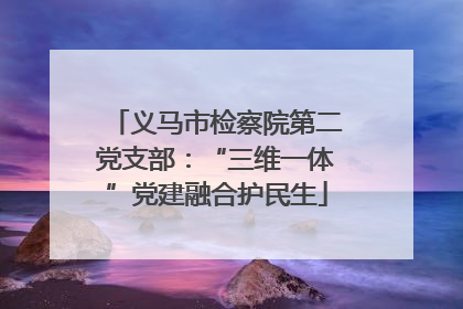 义马市检察院第二党支部：“三维一体”党建融合护民生