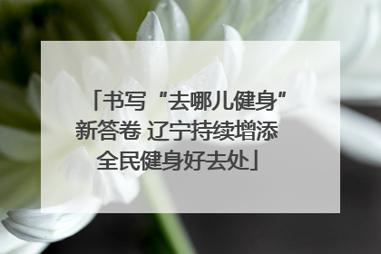 书写“去哪儿健身”新答卷 辽宁持续增添全民健身好去处