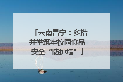 云南昌宁：多措并举筑牢校园食品安全“防护墙”