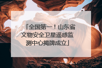 全国第一！山东省文物安全卫星遥感监测中心揭牌成立