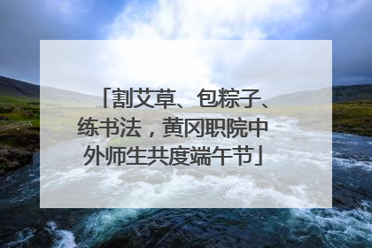 割艾草、包粽子、练书法，黄冈职院中外师生共度端午节