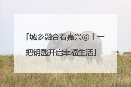 城乡融合看嘉兴⑥丨一把钥匙开启幸福生活