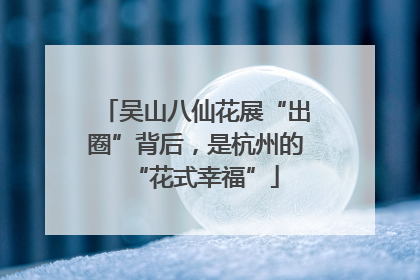 吴山八仙花展“出圈”背后，是杭州的“花式幸福”