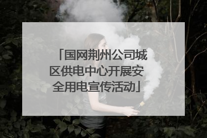 国网荆州公司城区供电中心开展安全用电宣传活动