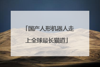 国产人形机器人走上全球最长猫道