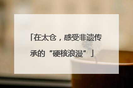 在太仓，感受非遗传承的“硬核浪漫”