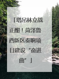 塔吊林立战正酣！菏泽鲁西新区奏响项目建设“奋进曲”