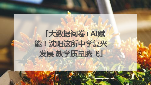 大数据阅卷+AI赋能！沈阳这所中学复兴发展 教学质量腾飞