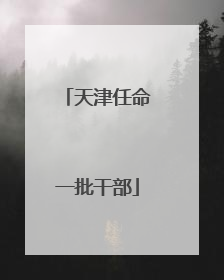 天津任命一批干部