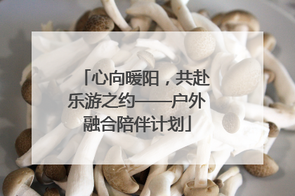 心向暖阳，共赴乐游之约——户外融合陪伴计划