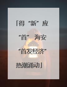 得“新”应“首” 海安“首发经济”热潮涌动