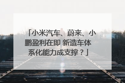 小米汽车、蔚来、小鹏盈利在即 新造车体系化能力成支撑？