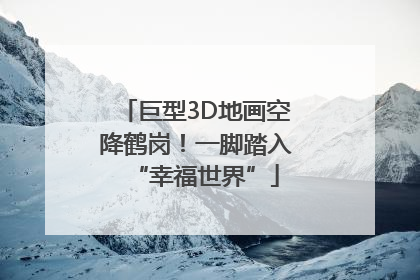 巨型3D地画空降鹤岗！一脚踏入“幸福世界”