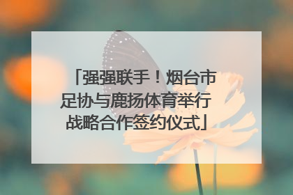 强强联手！烟台市足协与鹿扬体育举行战略合作签约仪式