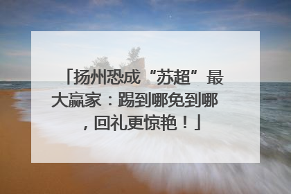扬州恐成“苏超”最大赢家：踢到哪免到哪，回礼更惊艳！
