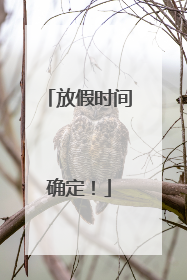 放假时间确定！