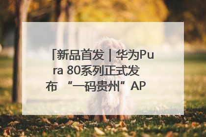 新品首发｜华为Pura 80系列正式发布 “一码贵州”APP抢先开售！