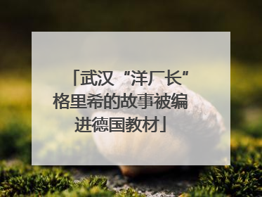 武汉“洋厂长”格里希的故事被编进德国教材