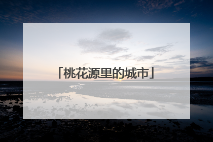 桃花源里的城市