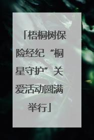 梧桐树保险经纪“桐星守护”关爱活动圆满举行