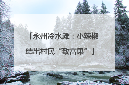 永州冷水滩：小辣椒结出村民“致富果”