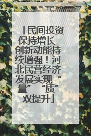 民间投资保持增长 创新动能持续增强！河北民营经济发展实现“量”“质”双提升
